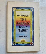 RARE Introduction To Golden Dawn Tarot Book by Wang 1979 Samuel Weiser Regardie picture