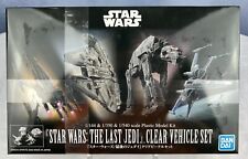 Star Wars Bandai Last Jedi 1/144, 1/350, 1/540 Clear Model Kit Set - NEW/SEALED picture