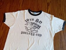 Vintage 10th Battalion Strike Force Duelers Cup Ringer T-shirt US Army Marines picture