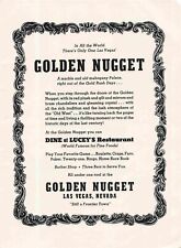 Golden Nugget Lucys Restaurant Las Vegas Nevada c1948 Print Ad picture