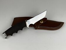 1990s Gerber Model 425 with Leather Sheath. Fix blade. Hypalon Grip Handle picture