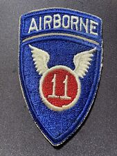 ORIGINAL POST WW2 11th AIRBORNE DIVISION FACTORY ERROR PATCH - CUT-EDGE RARE picture