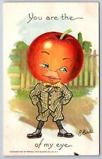 Fantasy~You Are The Of My Eye~Man W/ Apple For A Head~PM 1908~Vintage Postcard picture