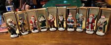 Vintage 1984 The Memories of Santa Collection set of 10, Santa thru the years picture