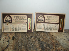 Vintage 1985 & 1986 Desk Calendar Thermometer Advertising picture