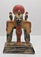 Statue Sekhmet winged lion head with sun disc from Ancient Egyptian Antique BC picture