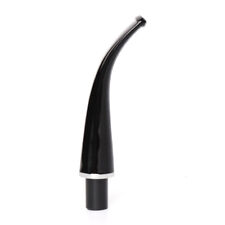 Acrylic Curved Stem Replacement For Tobacco Smoking Pipe 9mm Bent Mouthpiece picture
