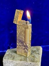 Dunhill Lighter Vintage Gold Rollagas Working Mint Condition 1 Year Warranty picture