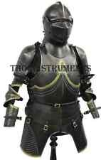 Medieval Breastplate Black Knight Suit Wearable Costume Reenactment Armor Item picture