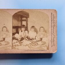 Victorian Social History Stereoview 3D C1885 Real Photo Poor Kids 3 to A Bed picture