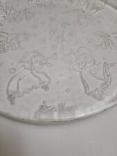 Neiman Marcus Collectible Glass Holiday Plate Childrens Marching Band Platter picture