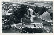 Montmorency Falls & Power Plant Montreal Canada RPPC Unposted Postcard picture