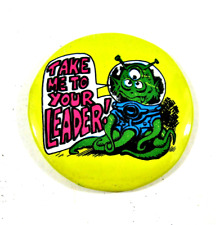 Vintage 1970's Take Me To Your Leader Comic Funny 1 1/2