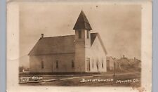 MOUNDS OKLAHOMA BAPTIST CHURCH c1910s real photo postcard rppc ok antique picture