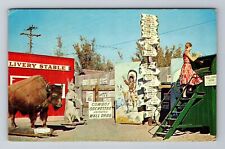 Wall SD-South Dakota, Wall Drug Store, Antique, Vintage Souvenir Postcard picture