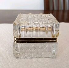 Vintage Westminster Crystal Trinket Box Diamond Cut Crystal NO STICKER picture
