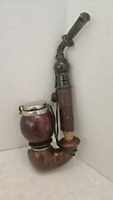 Antique Bruyere Hand Carved Lidded Pipe Made In Germany picture