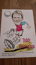 Teddy Sheringham signed Norman Hood Print West Ham Man Utd Spurs picture