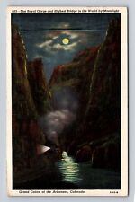 CO- Colorado, Royal Gorge And Highest Bridge, Antique, Vintage c1947 Postcard picture