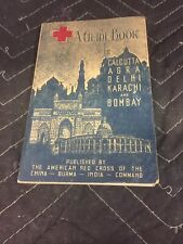 AN AMERICAN RED CROSS WWII MILITARY GUIDE TO CALCUTTA DELI BOMBAY BOOK WITH MAPS picture