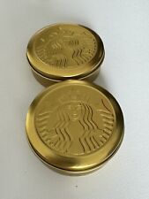 Starbucks Korea Gold Containers X2 picture