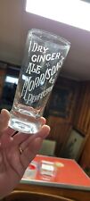 Rare Vintage Morrison's Dry Ginger Ale Acid Etched Bar Glass Pre Pro Advertising picture