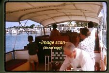 Woman w Camera on Boat at Nassau Bahamas in 1965, Kodachrome Slide aa 24-24b picture