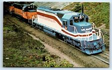 Postcard Milwaukee Road's SD40-2 Diesel Locomotive No 156 Bicentennial G178 picture