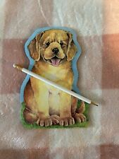 Vintage 1994 Frank Schaffer Write On Novelty Memo Pad Puppy Stationery  picture