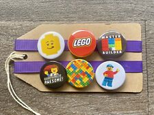 Lego - Master Builder, Everything Is Awesome, Legoland - Button Pin Badge Set picture