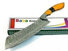 CUSTOM HANDMADE DAMASCUS Steel Hunting Kitchen Chef Knife with Resin Handle picture