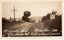 Postcard Magnetic Hill Car Backs Up Hill w/0 Power Reall Photo RPPC 1940's -007 picture