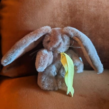 Vintage 1980's Holland Lop Brown Bunny Rabbit Plushie About 4