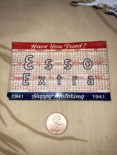 Vintage 1941 Esso Calendar  Esso Extra Gas Very Rare One Of A Kind picture