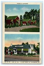 c1930's Russell's Cottages Miles North Petersburg Virginia VA Vintage Postcard picture