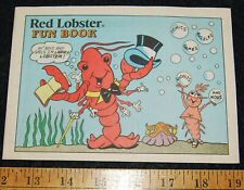 [ 1988 RED LOBSTER Seafood Illustrated Comic Book - Kids Premium Vintage 1980s ] picture