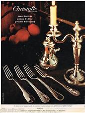 1968 CHRISTOFLE ADVERTISING 095 ADVERTISING cutlery & candle holders picture