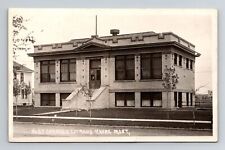 Havre MT-Montana RPPC, No. 67 Carnegie Library, Vintage c1922 Postcard picture