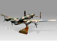 Avro Lancaster B1 RAF Solid Kiln Dried Mahogany Replica Airplane Desktop Model picture