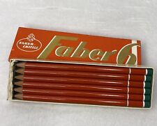 Vintage A W Faber Castell 6- Graphite Pencils W/ Original Box 12 Pencils picture