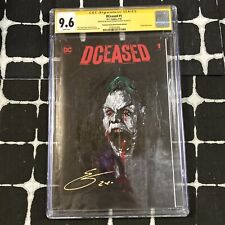 DCeased # 1 Black Sketch Cover CGC SS 9.6 Signed & Sketched By Esteban Salinas picture