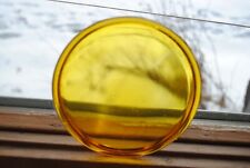 Excel Vintage Yellow Glass Railroad Signal Lens 4 3/4