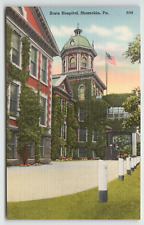 Postcard Vintage Linen State Hospital in Shamokin, PA. picture