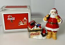 Vintage PHB Hinged Trinket Box Cannon Falls Santa Coca Cola Toy Box Limited Edit picture