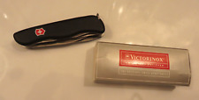 Victorinox Swiss Army Pocket Knife Fireman Black Perfect Original Box 54867 Disc picture