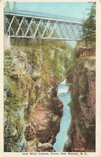Vintage Postcard Goat River Canyon Crows Nest District B.C. Bridge signed art picture