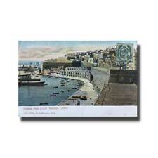 Malta Postcard - Valletta from Grand Harbour, Used With Stamp and Cancellation picture