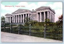 Philadelphia Pennsylvania PA Postcard Ridgway Library Building Exterior Scene picture