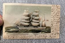 Germany 1902 Beautiful Ship Postcard  picture