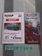 Severn Valley Railway Tickets Programme 2001 Road Rail Rally Preloved Collectabl picture